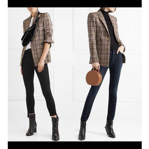 NWT Theory 6 Brown Plaid Wool Bexley Blazer Jacket